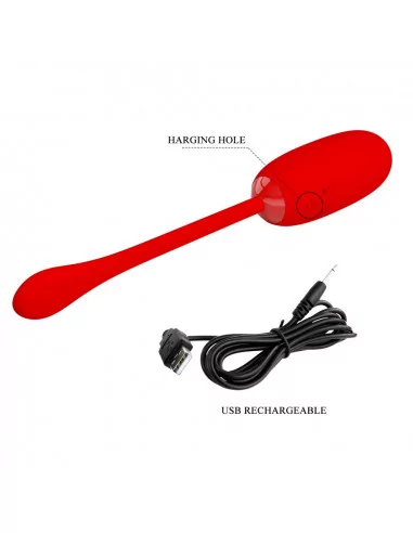 Pretty Love Julius Red Vibrátor Mini vibrátorok és tojások Pretty Love