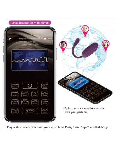 Pretty Love Casper Purple Okos Vibrátor Mini vibrátorok és tojások Pretty Love