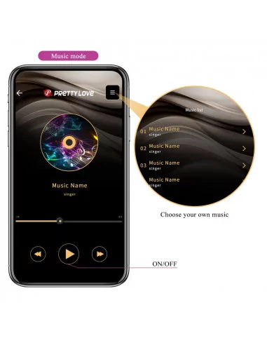 Pretty Love Elvira Purple Okos Gésa Golyó Okos vibrátorok Pretty Love