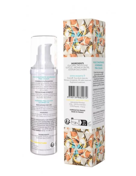 Gourmet PINA COLADA Masszázsolaj 50ml Masszázsgyertyák és olajok Exsens