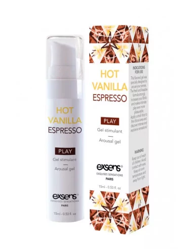 HOT VANILLA ESPRESSO Izgató Gél 15ml Serkentők - Vágyfokozók Exsens
