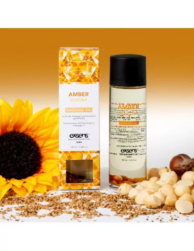 AMBER JOJOBA Masszázsolaj 100ml Masszázsgyertyák és olajok Exsens