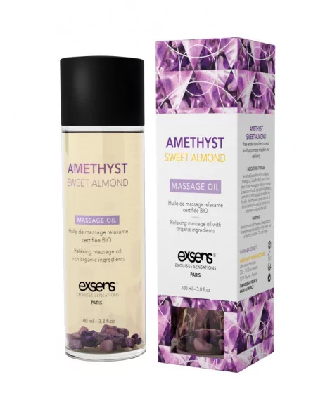 AMETHYST SWEET ALMOND Masszázsolaj 100ml Masszázsgyertyák és olajok Exsens