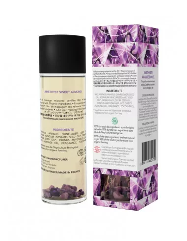AMETHYST SWEET ALMOND Masszázsolaj 100ml Masszázsgyertyák és olajok Exsens