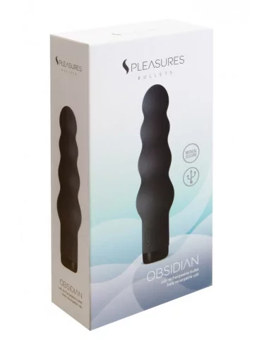 S PLEASURES BULLET - OBSIDIAN Vibrátor Nonfiguratív vibrátorok S Pleasures