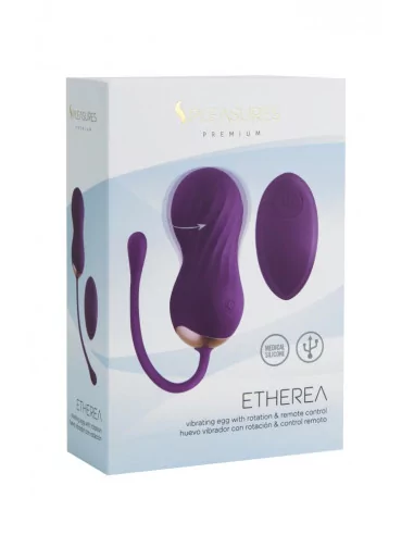 ETHEREA Purple Tojás Vibrátor Mini vibrátorok és tojások S Pleasures