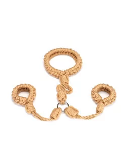 Bound You II Rope Collar to Wrist Cuffs Back Restraint Bilincsek - Kötözők LIEBE SEELE