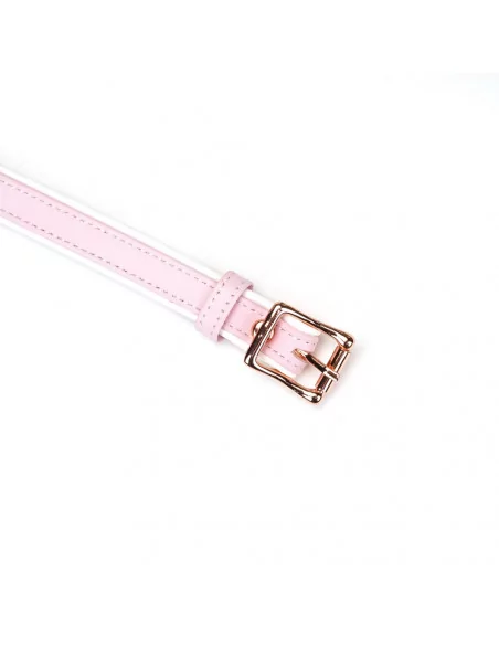 White & Pink Fairy Goat Leather Blindfold Maszkok - Szemkötők - Fejfedők LIEBE SEELE