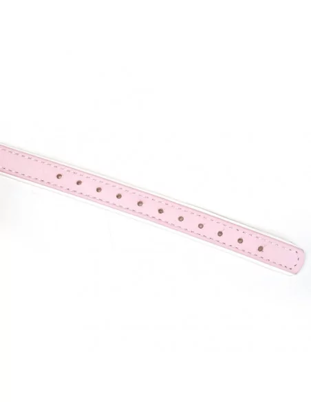 White & Pink Fairy Goat Leather Ball Gag Szájpöckök LIEBE SEELE