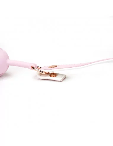 White & Pink Fairy Goat Leather Ball Gag Szájpöckök LIEBE SEELE