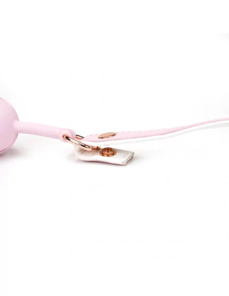 White & Pink Fairy Goat Leather Ball Gag Szájpöckök LIEBE SEELE