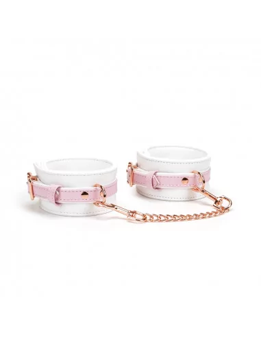 White & Pink Fairy Goat Leather Hand Cuffs Bilincsek - Kötözők LIEBE SEELE