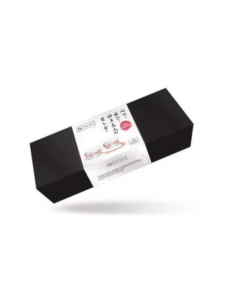 White & Pink Fairy Goat Leather Hand Cuffs Bilincsek - Kötözők LIEBE SEELE