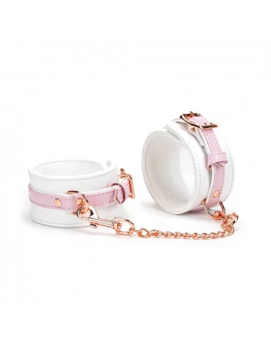 White & Pink Fairy Goat Leather Ankle Cuffs Bilincsek - Kötözők LIEBE SEELE