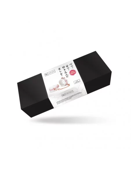 White & Pink Fairy Goat Leather Ankle Cuffs Bilincsek - Kötözők LIEBE SEELE