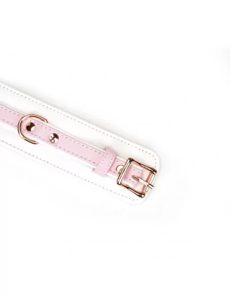 White & Pink Fairy Goat Leather Ankle Cuffs Bilincsek - Kötözők LIEBE SEELE