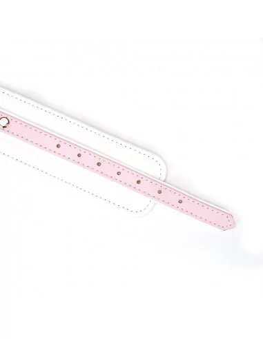 White & Pink Fairy Goat Leather Ankle Cuffs Bilincsek - Kötözők LIEBE SEELE