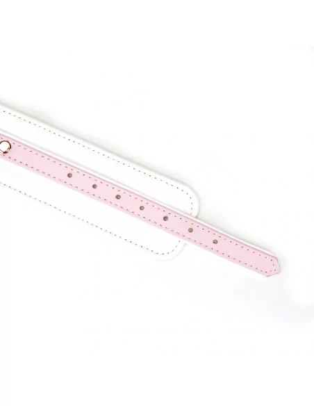 White & Pink Fairy Goat Leather Ankle Cuffs Bilincsek - Kötözők LIEBE SEELE