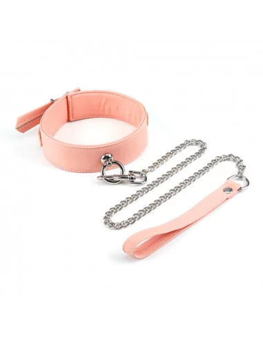 Pink Organosilicon Collar with Leash Nyakörv és póráz LIEBE SEELE