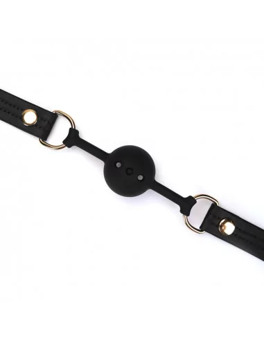 Black Organosilicon Ball Gag Szájpöckök LIEBE SEELE