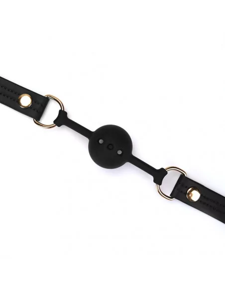 Black Organosilicon Ball Gag Szájpöckök LIEBE SEELE