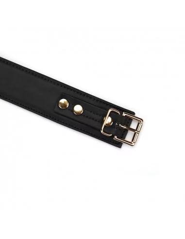 Black Organosilicon Collar with Leash Nyakörv és póráz LIEBE SEELE