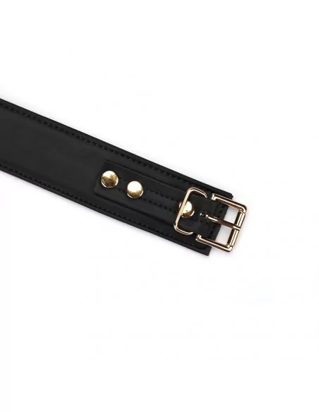 Black Organosilicon Collar with Leash Nyakörv és póráz LIEBE SEELE