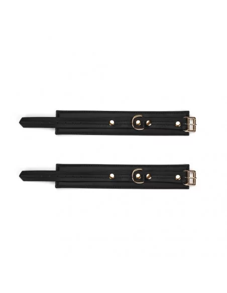 Black Organosilicon Ankle Cuffs Bilincsek - Kötözők LIEBE SEELE