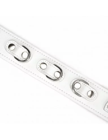 Fuji White Collar with Leash Nyakörv és póráz LIEBE SEELE