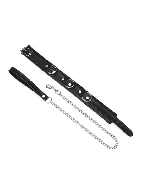 Black Bond Collar with Leash Nyakörv és póráz LIEBE SEELE Black Bond Collar with Leash Nyakörv és póráz LIEBE SEELE