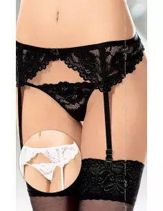 Garterbelt 3309 black/ SM Harisnyák - Harisnyatartók Softline