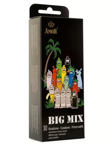 AMOR Big Mix 30 db-os Óvszer Válogatás Óvszerek Amor