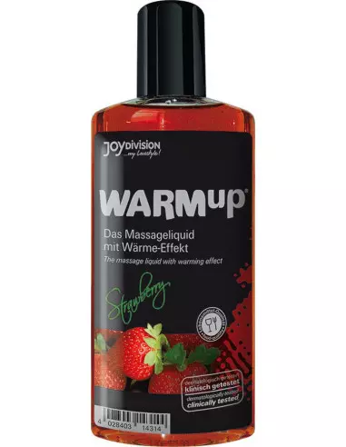 WARMup Strawberry Masszázsolaj 150 ml Masszázsgyertyák és olajok Joydivision