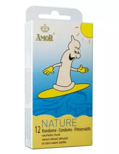 AMOR Nature 12 db-os Óvszer Óvszerek Amor