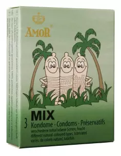 AMOR MIX 3 db-os Óvszer Óvszerek Amor