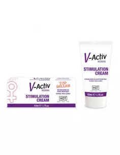 HOT V-Activ Stimuláló Krém Nőknek 50 ml Serkentők - Vágyfokozók Hot