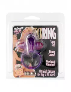 Rabbit Silicone Vibrating Purple Péniszgyűrű Péniszgyűrűk - Mandzsetták Seven Creations
