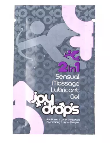 2 in 1 Sensual Massage Vízbázisú Síkosító - 5ml Vízbázisú síkosítók JoyDrops