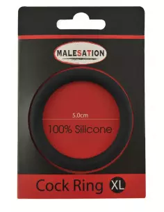 Malesation Silicone Black XL Péniszgyűrű Péniszgyűrűk - Mandzsetták Malesation