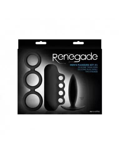 Renegade Men's Pleasure Kit Black Fenékdugó Szett Szettek (segédeszközök) Outlet