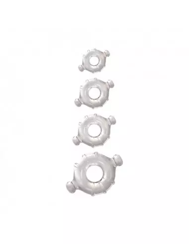 Renegade Vitality Rings Clear Péniszgyűrű Péniszgyűrűk - Mandzsetták NS Toys