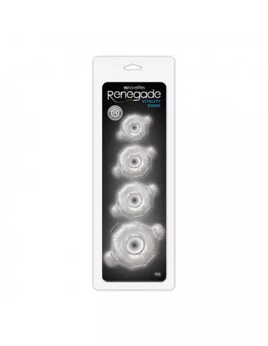 Renegade Vitality Rings Clear Péniszgyűrű Péniszgyűrűk - Mandzsetták NS Toys