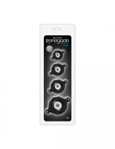 Renegade Vitality Rings Black Péniszgyűrű Péniszgyűrűk - Mandzsetták NS Toys