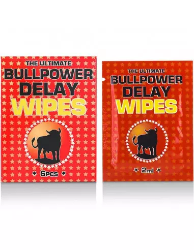Bull Power: Késleltető Törlőkendő 6 pcs x 2 ml Késleltető termékek Cobeco