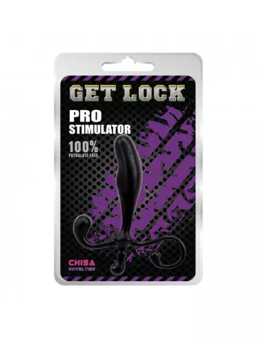 Get Lock Pro Stimulator Black Prosztata Masszírozó Prosztata masszírozók Chisa Novelties