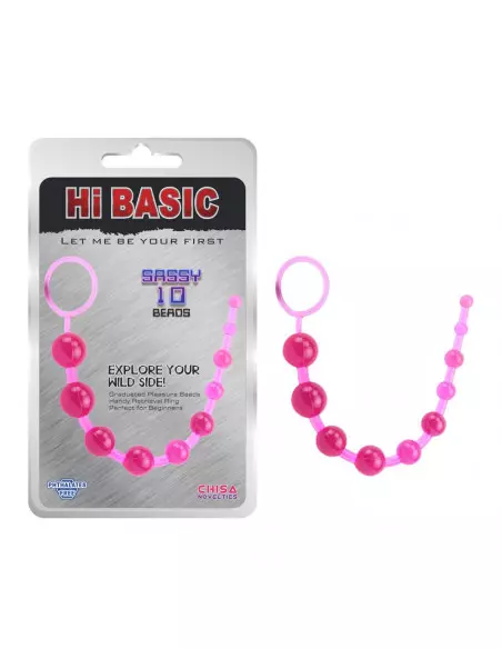 Sassy Anal Beads Pink Anál Golyósor Golyósorok Chisa Novelties