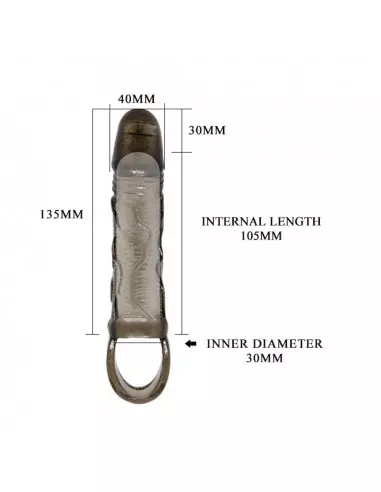 Penis Extended Sleeve Smoke Péniszköpeny Péniszköpenyek - Hosszabítók Debra