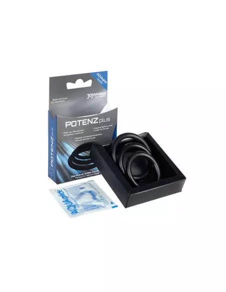 POTENZplus Black 3er Mix (S, M, L) Péniszgyűrű Péniszgyűrűk - Mandzsetták Joydivision POTENZplus Black 3er Mix (S, M, L) Péniszgyűrű Péniszgyűrűk - Mandzsetták Joydivision