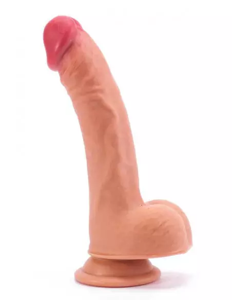 8" Dual-Layered Silicone Nature Cock Flesh Dildó Dongok - Dildók Lovetoy
