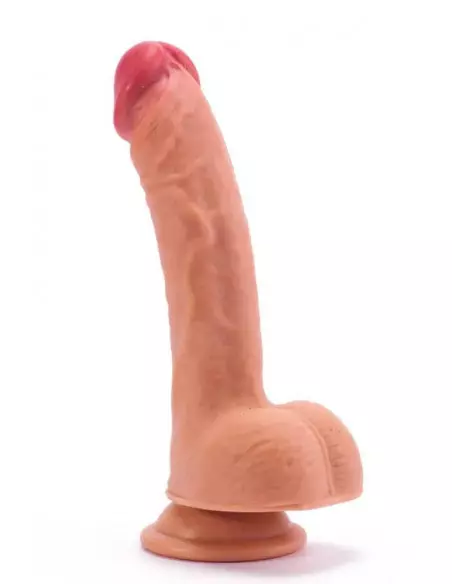 8" Dual-Layered Silicone Nature Cock Flesh Dildó Dongok - Dildók Lovetoy